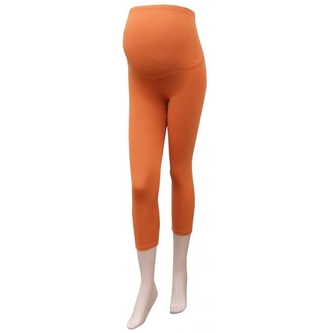 Gregx Těhotenské legíny 3/4 délka - oranžová, vel. M/L; M/L