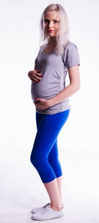Be MaaMaa Těhotenské barevné legíny 3/4 délky - tm. modrá, vel. XXL; XXL (44) Be MaaMaa Těhotenské barevné legíny 3/4 délky - tm. modrá, vel. XXL; XXL (44)