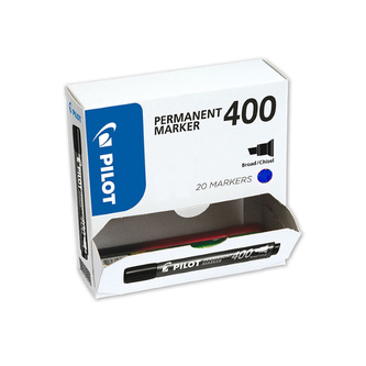 Pilot, Box 20 ks Popisovač 400, 1.0-4.0, modrá