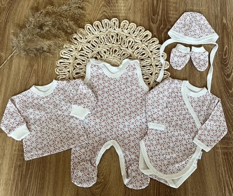 Sada do porodnice Mamatti, Rozalie, bílá, vel. 62; 62 (2-3m)