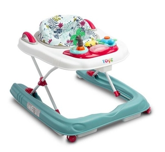 Multifunkční chodítko pro miminko/odstrkovadlo 2v1 Surf Toyz, Květy mátová