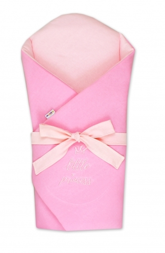 Novorozenecká zavinovačka s výztuží zad Little Princess - sv. růžová
