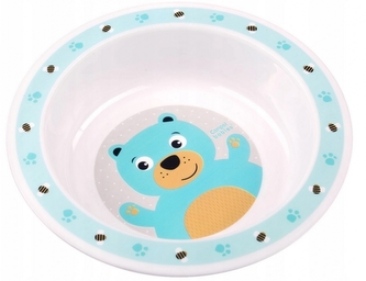 Canpol babies Plastová miska Méďa - tyrkysová
