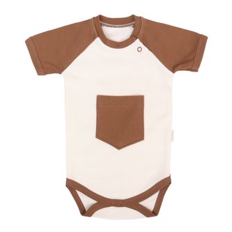 Mamatti Kojenecké body kr. rukáv, Králíček - krémová, hnědá