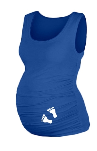 Top, tílko Dana s potiskem Nožiček - tm. modrá, vel. L/XL; L/XL