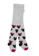 Baby Nellys Dětské punčocháče bavlněné, Minnie Mouse - šedé, vel. 104/110; 104/110 (3-5r)