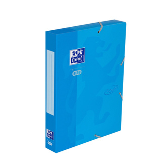 Oxford, Box na dokumenty Soft touch, karton, A4+, modrá