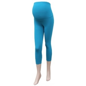 Gregx Těhotenské legíny 3/4 délka - tyrkys/mořský, vel. XXXL; XXXL (46)
