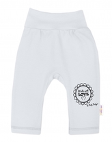 Kojenecké tepláčky Made with love, Baby Nellys, šedé; 68 (3-6m)