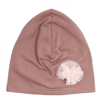 Mamatti Bavlněná čepička Happy - fialová, vel. 2-3 roky; 92/98 (18-36m)