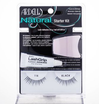 Ardell Natural umělé řasy Natural 116 1 pár + lepidlo na řasy LashGrip 2,5 g + aplikátor 1 ks