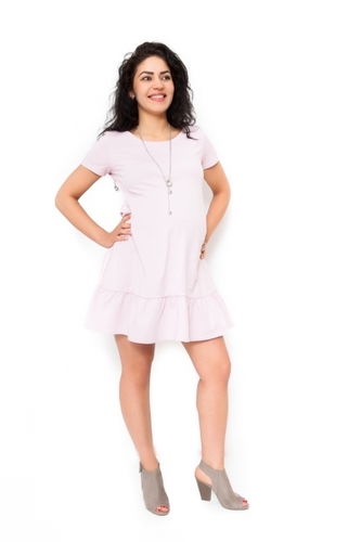 Be MaaMaa Těhotenské šaty Adela - světle růžová; M (38)