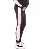 Be MaaMaa Těhotenské tepláky Elle - grafitové, vel. L; L (40)