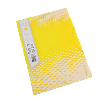 Noki, Tříchlopňové desky Neon, PP, A4, žlutá