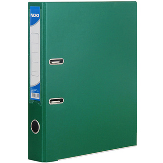 Noki, Pákový pořadač, PP, A4, 5 cm, zelená