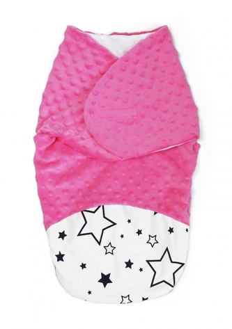 Baby Nellys Zavinovačka, spacáček s minky, 0-6m - Hvězdy a hvězdičky, minky růžová; 56-68 (0-6 m) Baby Nellys Zavinovačka, spacáček s minky, 0-6m - Hvězdy a hvězdičky, minky růžová; 56-68 (0-6 m)