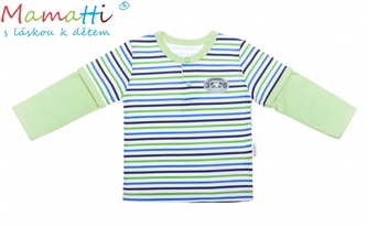 Bavlněné tričko/polo Mamatti -ŽELVA, vel. 74
