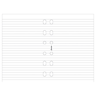 Filofax, Poznámkový blok pro portfolio, linkovaný, kapesní, bílá