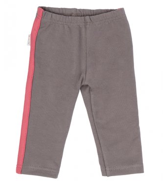 Mamatti Kojenecké legíny s lampasy, Rozeta - šedé; 68 (3-6m)