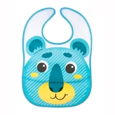 Canpol babies Plastový bryndáček s kapsičkou Hello Little - tyrkysový