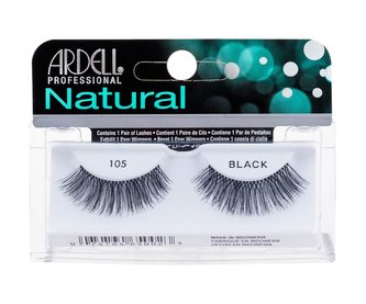 Ardell Natural Umělé řasy 105 1 ks Black pro ženy