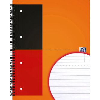 Oxford, Zápisník International Filingbook, A4+, 100 listů, linkovaný, oranžová