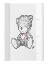 Přebalovací podložka , měkká, vyvýšené boky, TEDDY, 50 x 70cm, bílá, Nellys