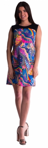 Be MaaMaa Barevné těhotenské šaty;  S (36)