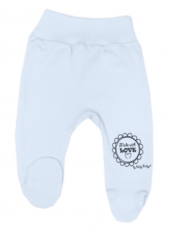Kojenecké polodupačky Made with love, Baby Nellys, modré; 56 (1-2m)
