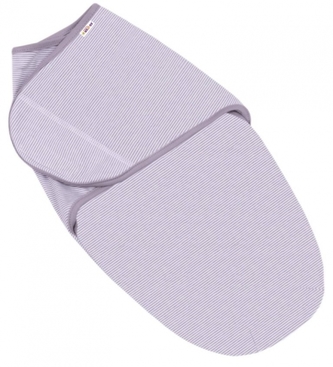 Bavlněný zavinovací vak, zavinovačka, Proužek, šedá, bílá, Baby Nellys