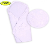 Zavinovačka s výztuží Míšové a hvězdička - jersey - bílá. terjan