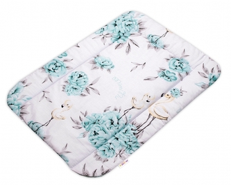 Přebalovací podložka 50x70 cm, bavlna, Plameňák Baby Nellys, zelená