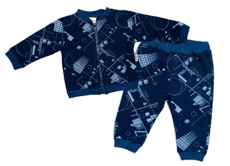 BABY NELLYS Tepláková souprava COOL, modrá