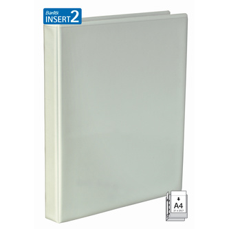 Bantex, Prezentační pořadač, 4 kroužkový, PP, A4, 4 cm, bílá