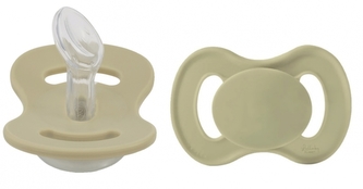 Šidítko, dudlík ortodontický silikon, Lullaby Planet, 0-6m, olivová