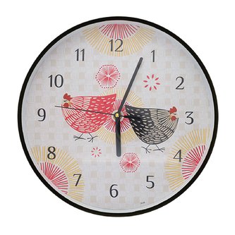 Hodiny nástěnné 30 cm HORL45S01 KOHOUTEK & SLEPIČKA KIUB