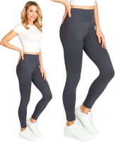 Klasické hladké dámské legíny - grafitové, vel. XXL; XXL (44)