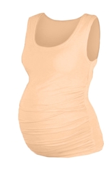 Be MaaMaa Top, tílko DANA  nejen pro těhotné  - meruňková, vel. S/M; S/M