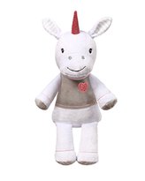 BabyOno Plyšová hračka s chrastítkem Jednorožec, 60 cm - bílý