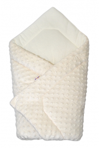 Luxusní zavinovačka Minky Baby - smetanová