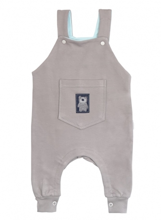 Mamatti Kojenecké láclové tepláčky, dupačky, Bear - šedé, vel. 68