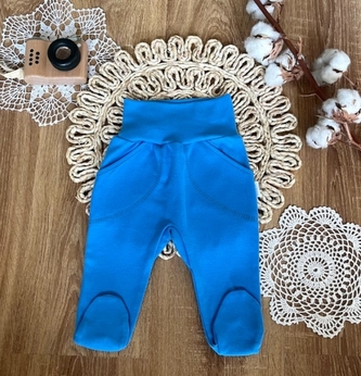 Kojenecké polodupačky Mamatti, Balón, modré, vel. 68; 68 (3-6m)