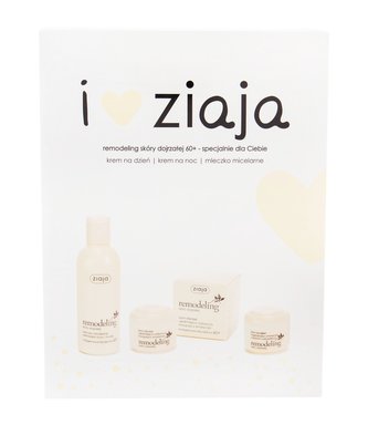 Ziaja Saffron denní pleťový krém 50 ml + noční pleťový krém 50 ml + čisticí micelární mléko 200 ml