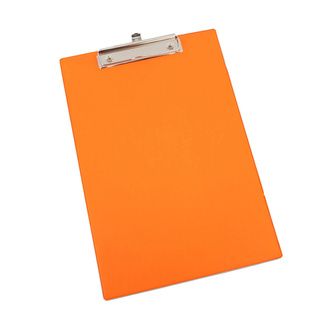 Noki, Podložka s klipem Neon, PVC, A4, oranžová