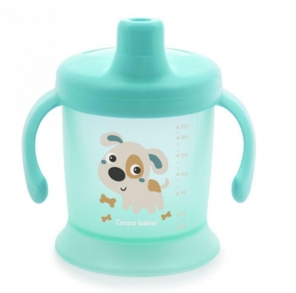 Canpol Babies Nevylévací hrníček BUNNY & COMPANY Pejsek, mátový