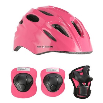 MTW01+H210 RŮŽOVÁ VEL.S HELMA S CHRÁNIČI NILS EXTREME