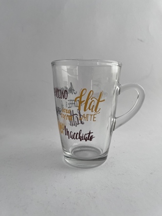 Hrnek skleněný 350ml LATTE