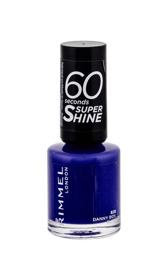 Rimmel London 60 Seconds Lak na nehty Super Shine 8 ml 828 Danny Boy, Blue! pro ženy