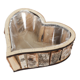 Srdce břízové, obal na květiny.