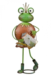 Kovová žába s konvičkou 57x23x10 cm